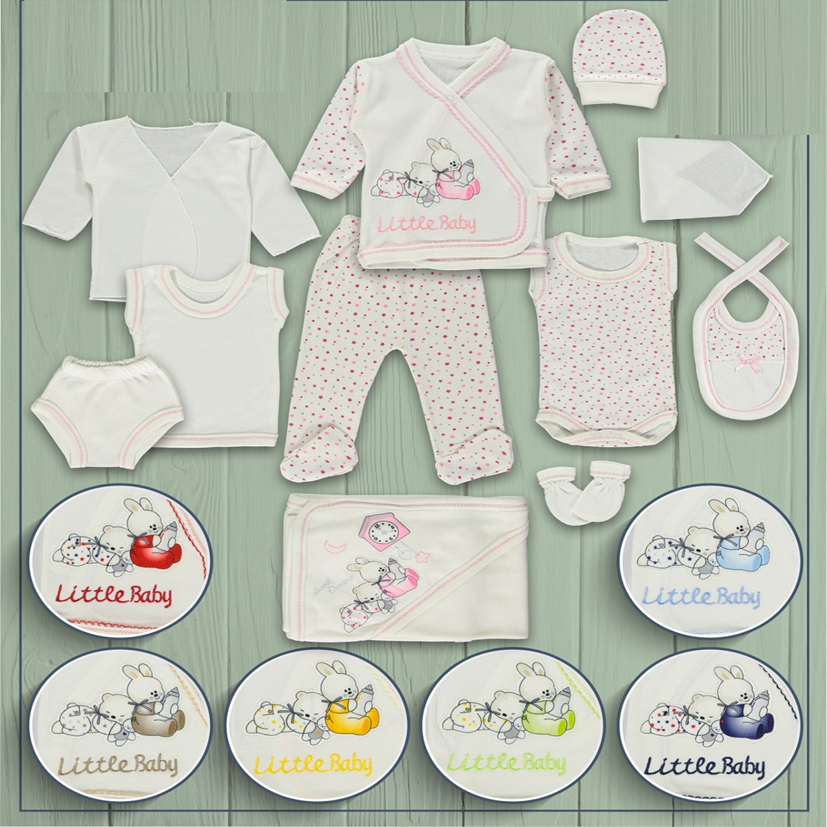 UNISEX AYICIK TAVŞANLI 11 Lİ  0-3  AY