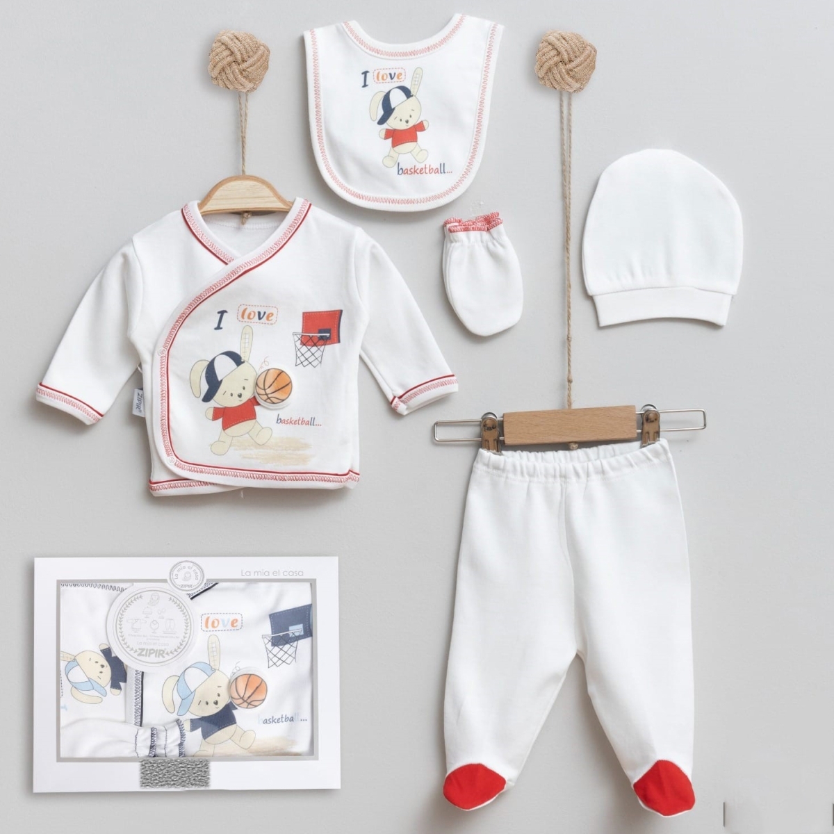  UNISEX BASKETÇİ 5 Lİ ZIBIN SET 1-3  AY