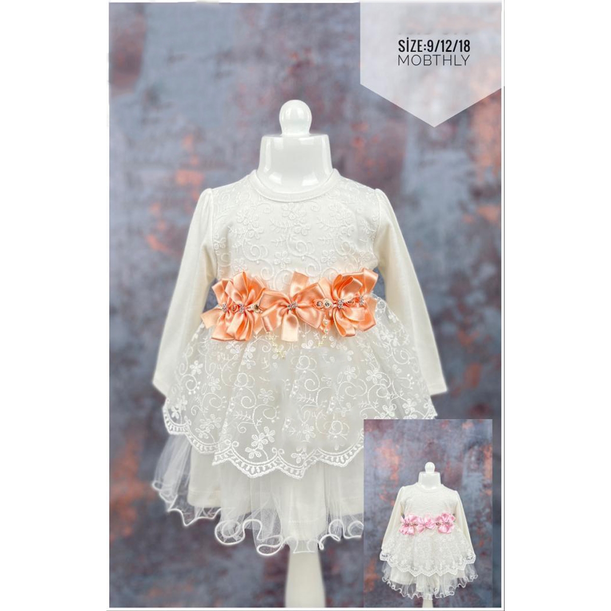 BEBE ELBİSE 9-18 AYLIK
