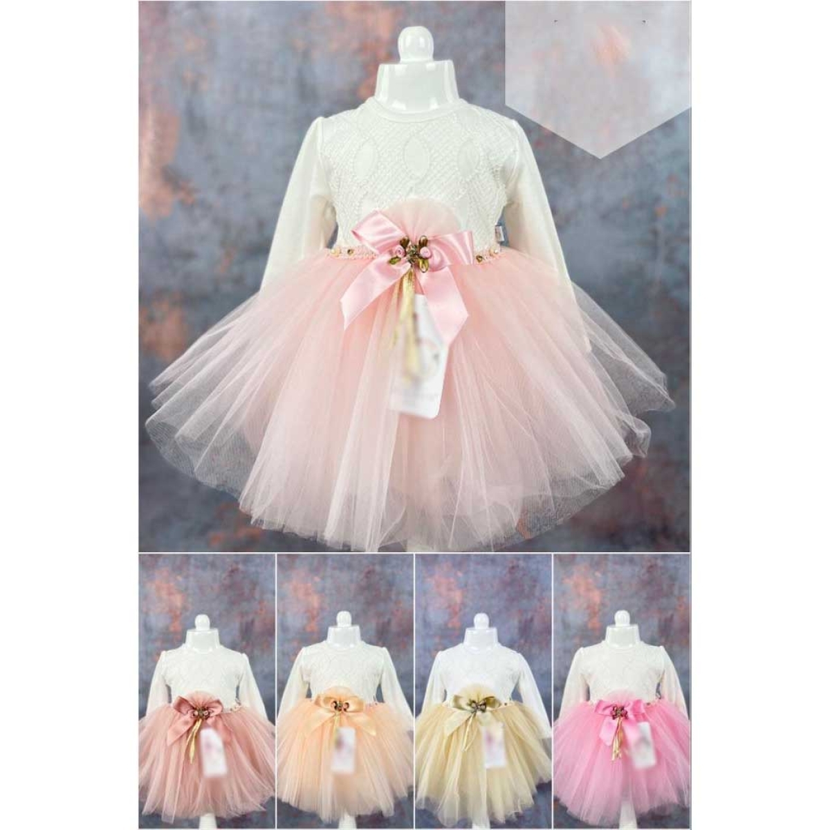 BEBE KIZ ELBİSE 9-18 AYLIK 