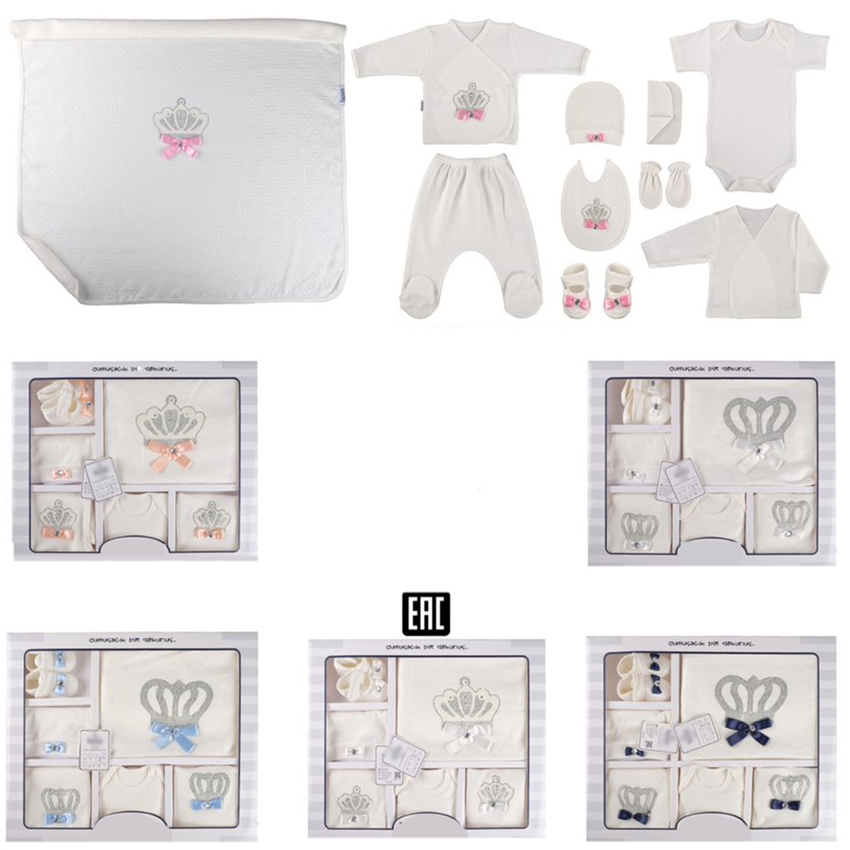 UNISEX 10 LU SET TAŞ BASKILI 3-3  AY