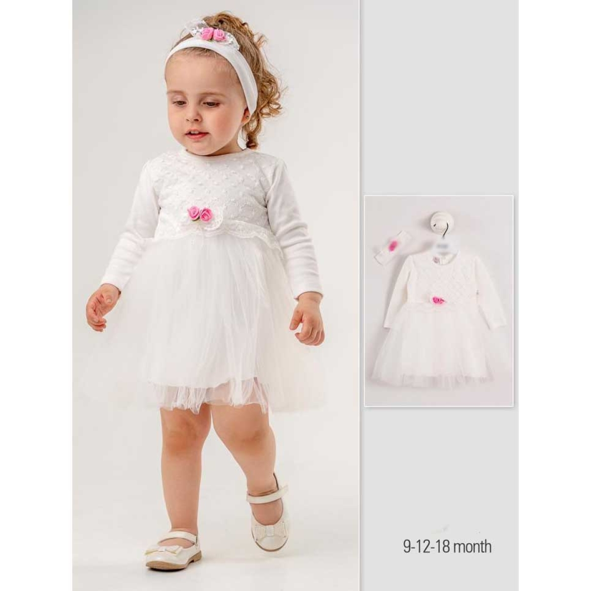 BEBEK KIZ ELBİSE 9-18 AYLIK
