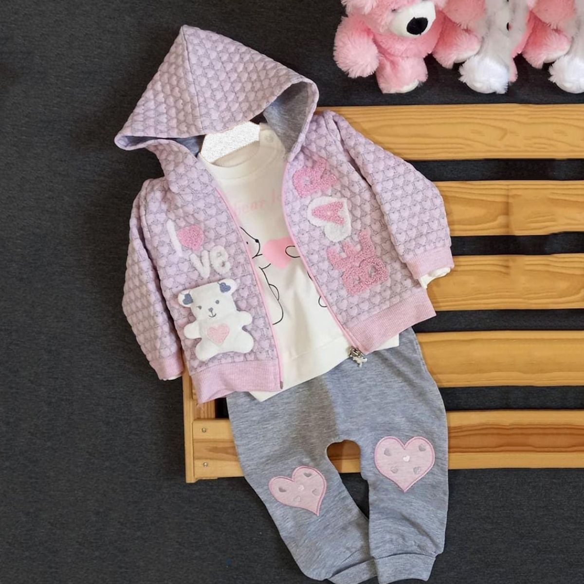 LOVE BEAR KAPİTONE TAKIM 9-18  AY