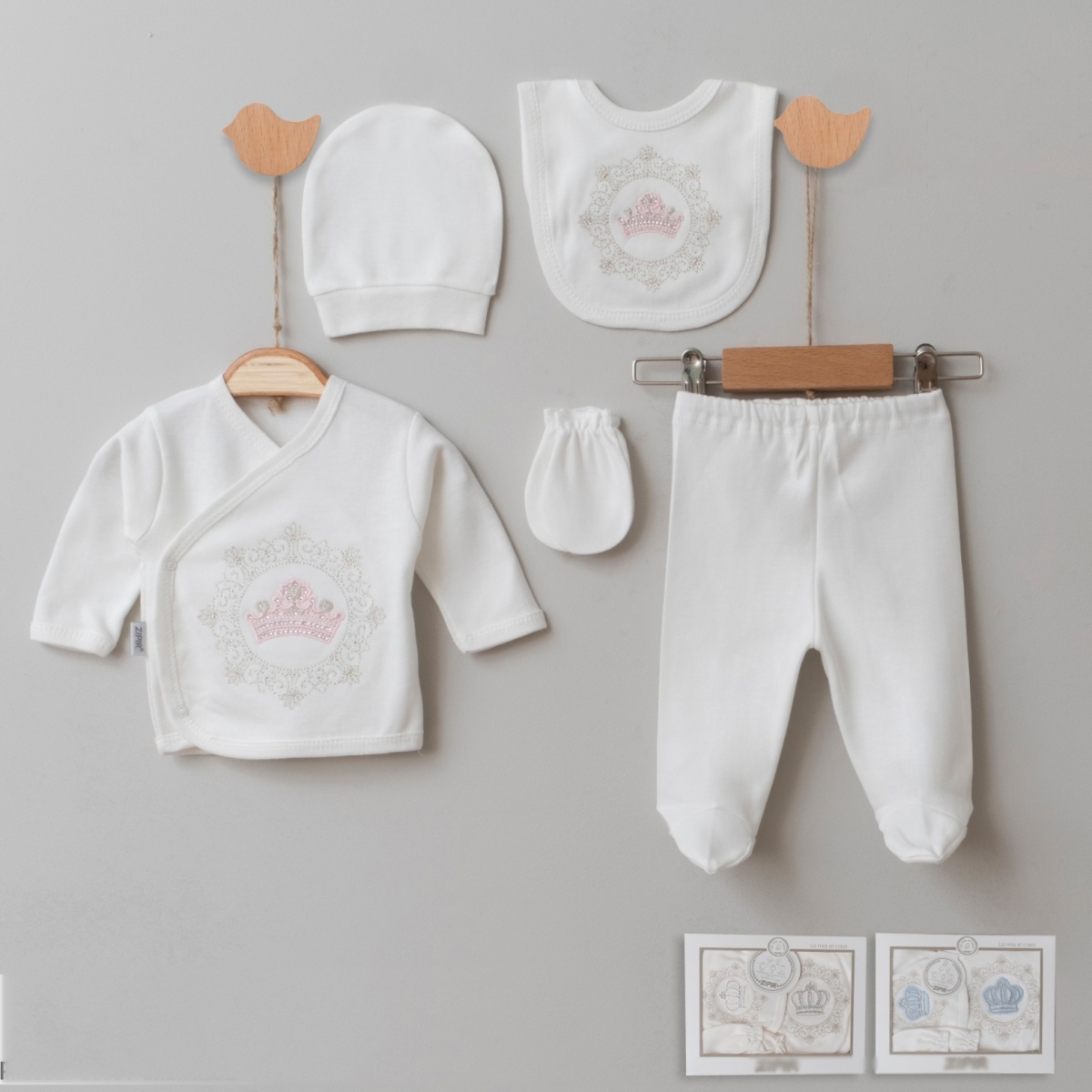 UNISEX   TAÇ 5 Lİ ZIBIN SET 1-3  AY